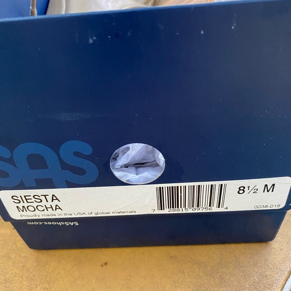 SAS Nursing/Waitress shoes-Size 8 1/2 M, Mocha color.  Therapeutic, arch, comfy - Picture 3 of 4